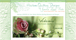 Desktop Screenshot of heirloomquiltingdesigns.com